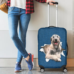 Irish Wolfhound-Torn Paper Luggage Covers