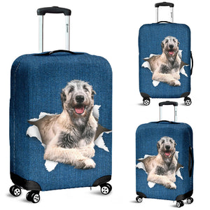 Irish Wolfhound-Torn Paper Luggage Covers