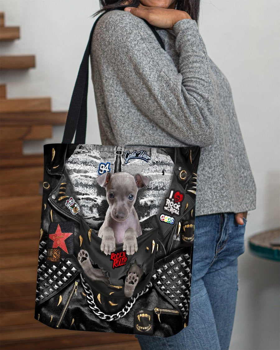 Italian Greyhound-Rock Dog-Cloth Tote Bag