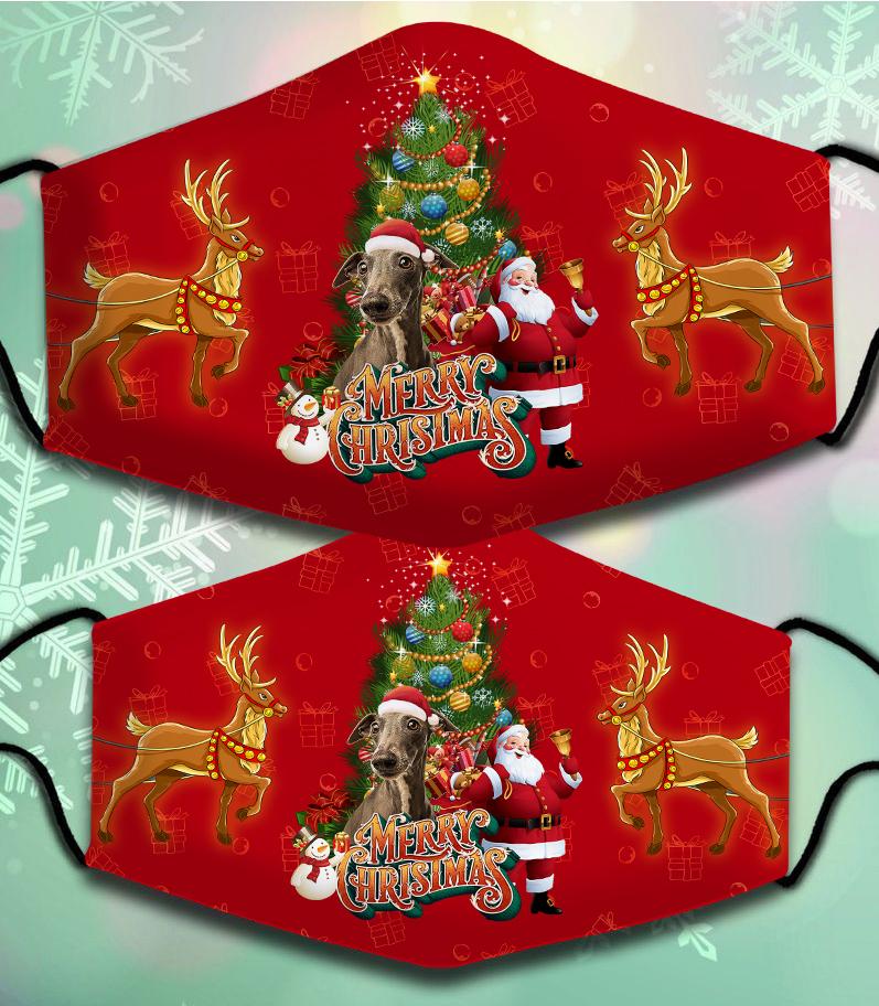 Italian Greyhound-Santa Claus&Dog-Veil