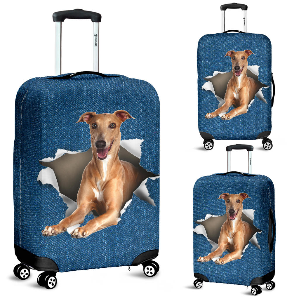 Italian Greyhound-Torn Paper Luggage Covers