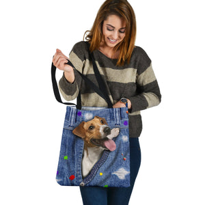 JACK RUSSELL TERRIER-The Rainbow-Cloth Tote Bag