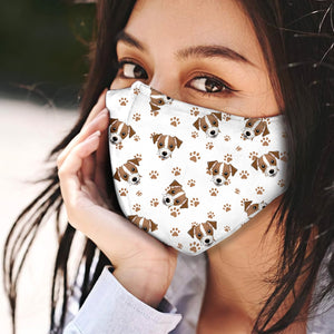 Jack Russell Terrier Pattern 02 EZ01 Face Mask