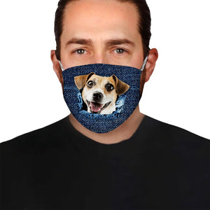 Jack Russell Terrier Jean EZ01 0805 Face Mask