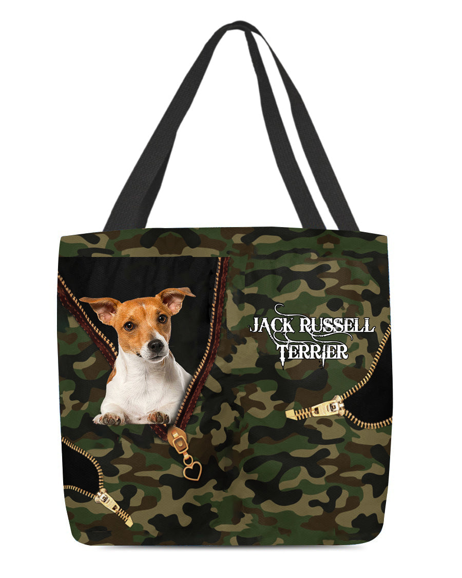 Jack-Russell-Terrier2 Camo Cloth Tote Bag