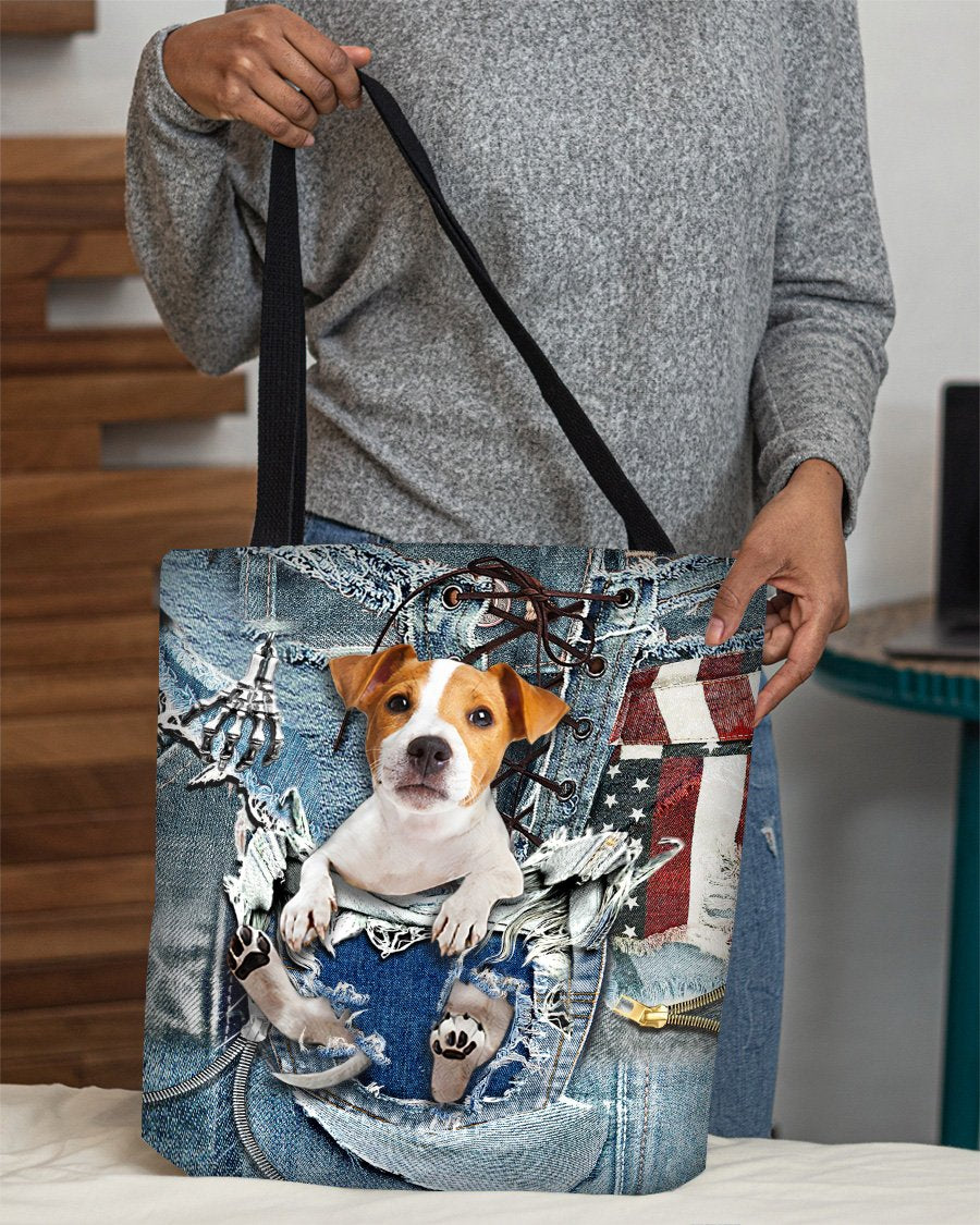 Jack Russell-Ripped Jeans-Cloth Tote Bag