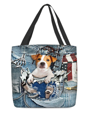 Jack Russell-Ripped Jeans-Cloth Tote Bag