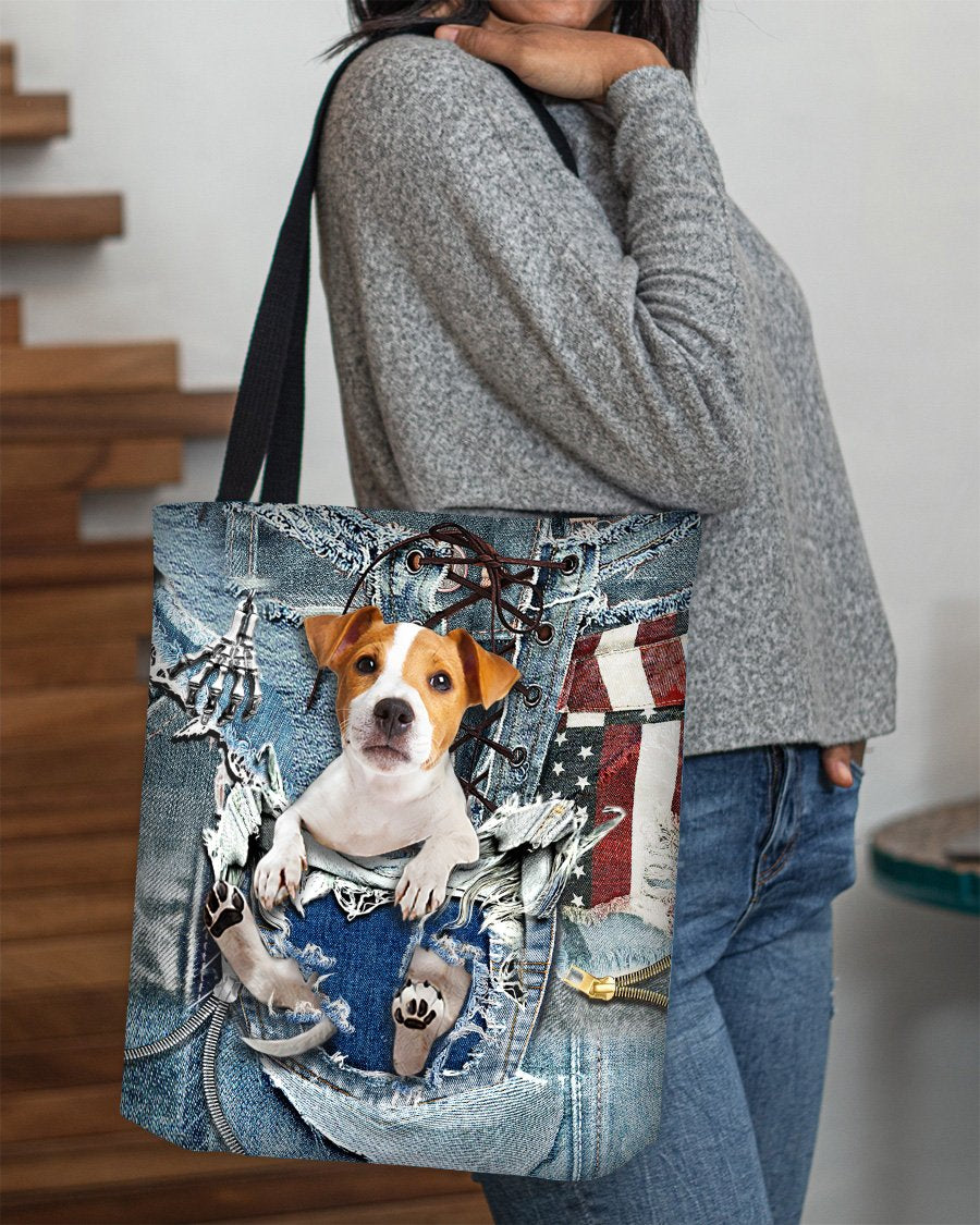 Jack Russell-Ripped Jeans-Cloth Tote Bag
