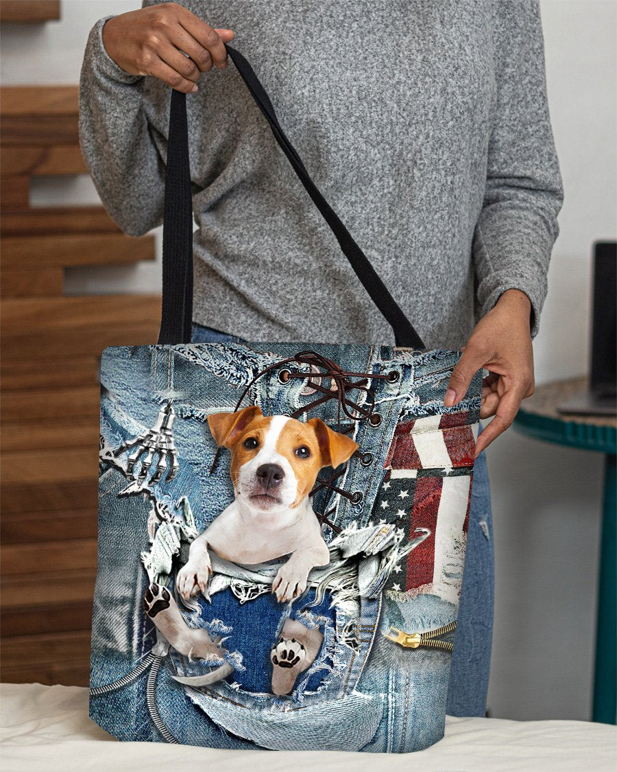 Jack Russell-Ripped Jeans-Cloth Tote Bag