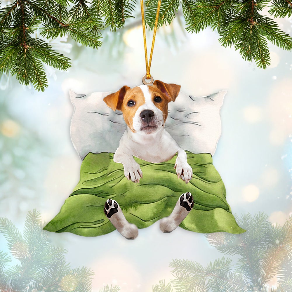 Jack Russell-Sleep time Two Sides Ornament