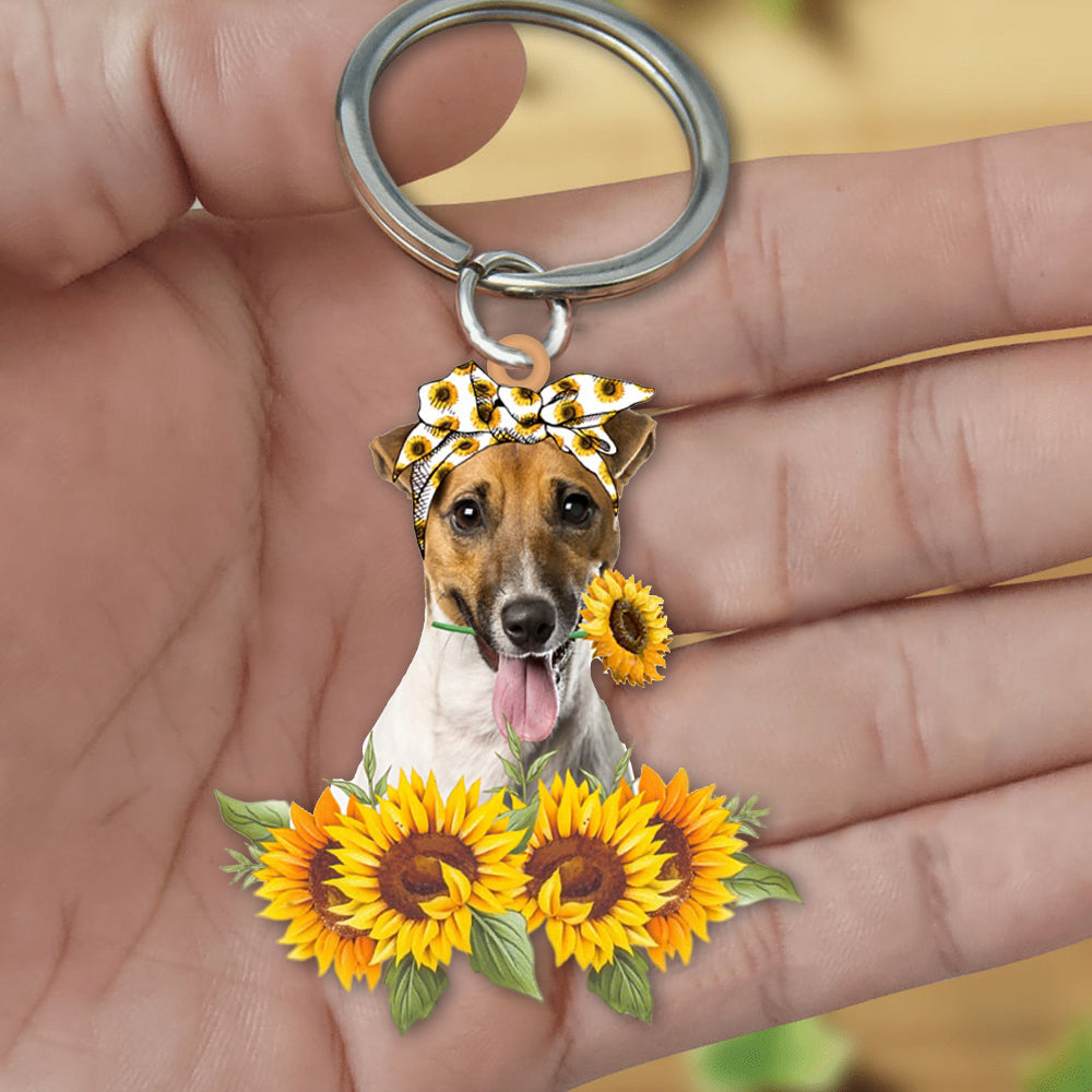 Jack Russell Terrier-Dog Mom Keychain