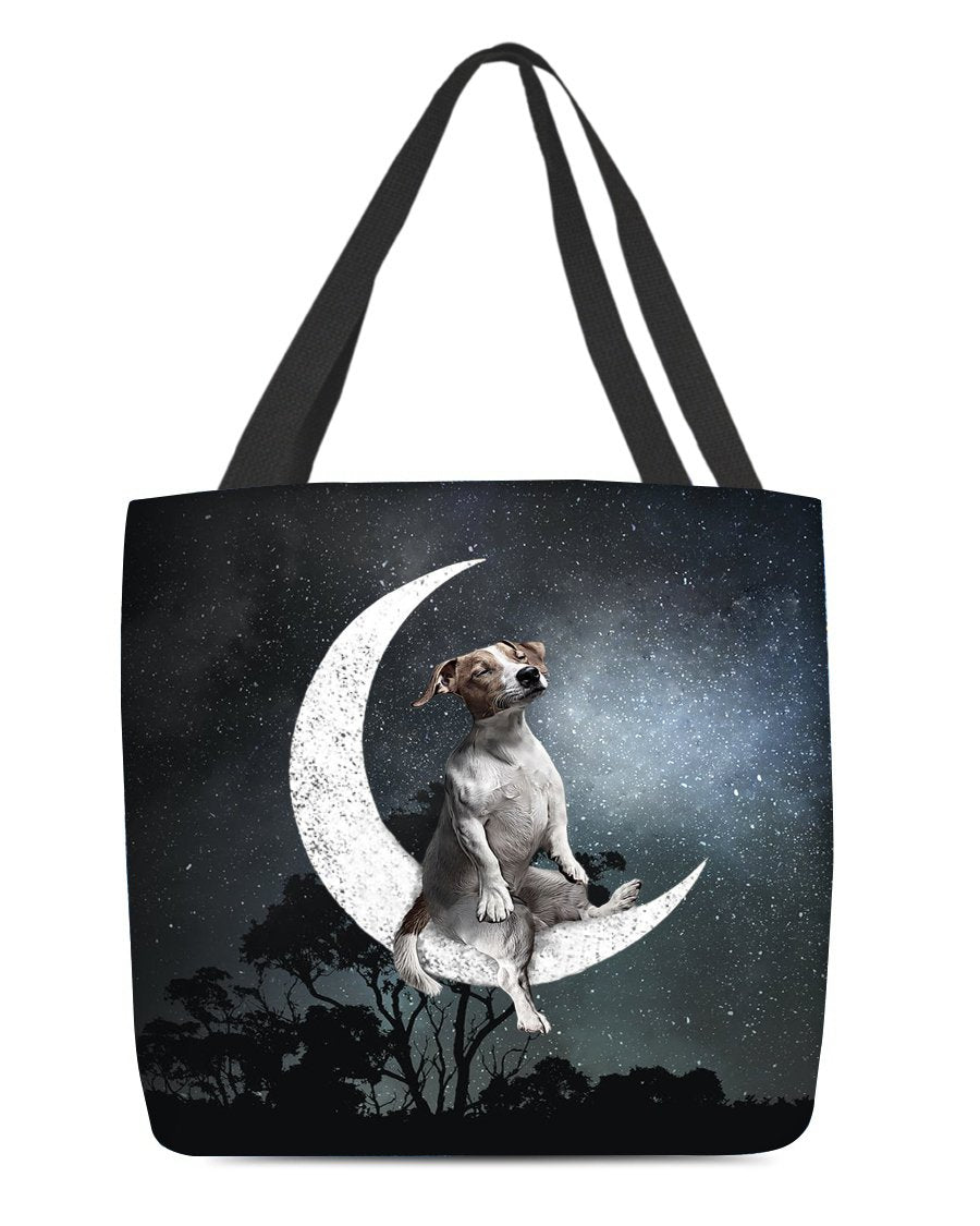 Jack Russell Terrier-Sit On The Moon-Cloth Tote Bag