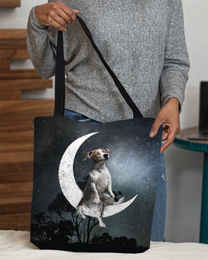 Jack Russell Terrier-Sit On The Moon-Cloth Tote Bag