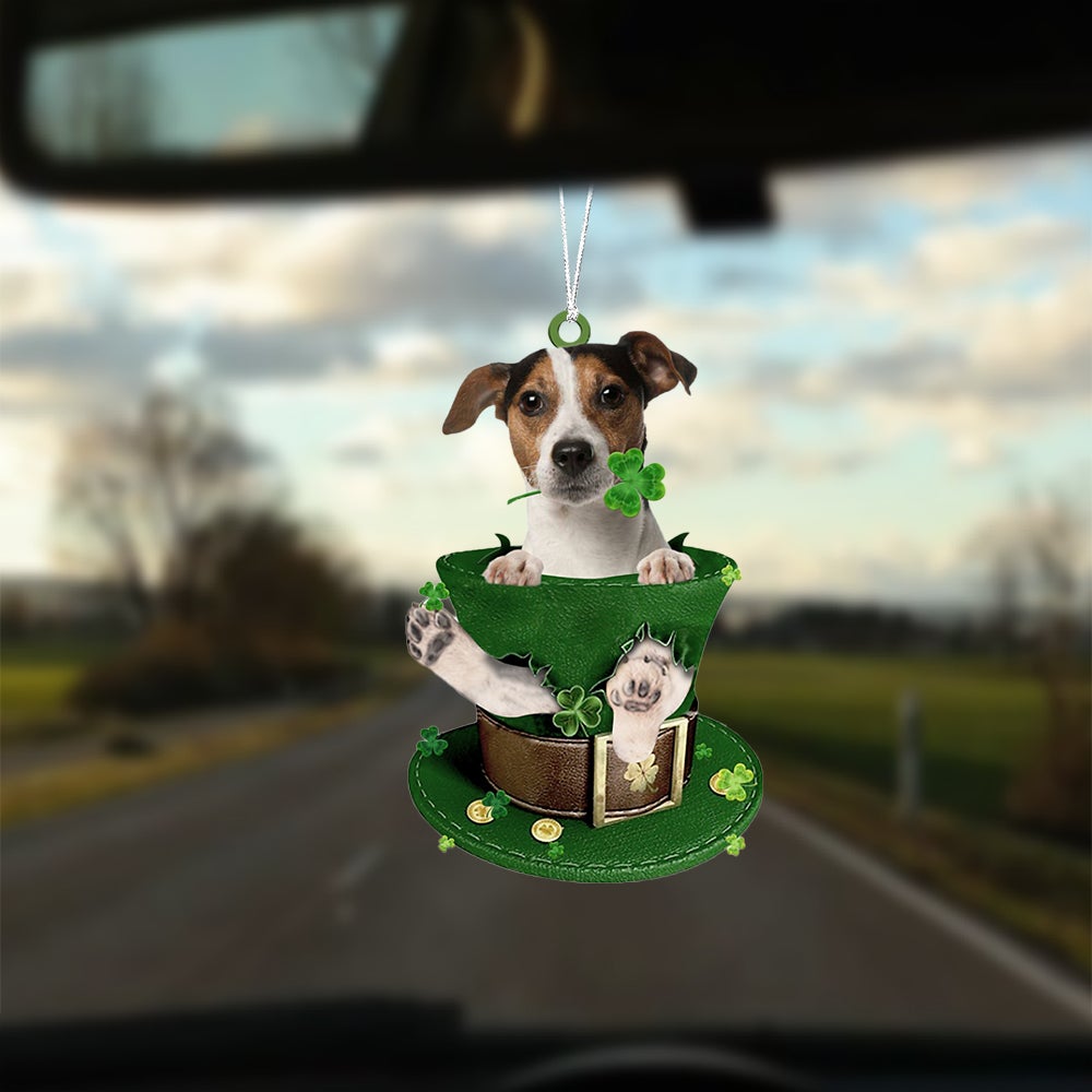 Jack Russell Terrier 1-Patrick Hat-Two Sided Ornament