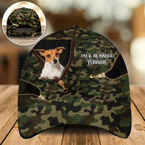 Jack Russell Terrier2 Camo Cap