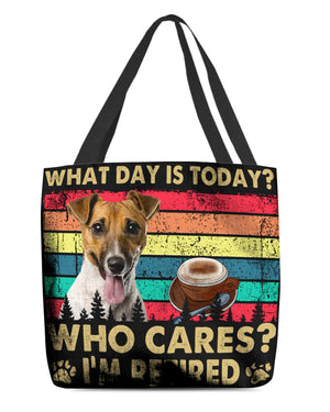 Jack Russell Terrier Who Cares-Cloth Tote Bag