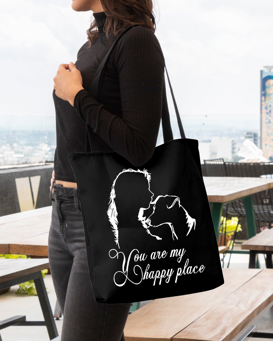 Jack Russell Terrier You Are My Happy Place-Cloth Tote Bag