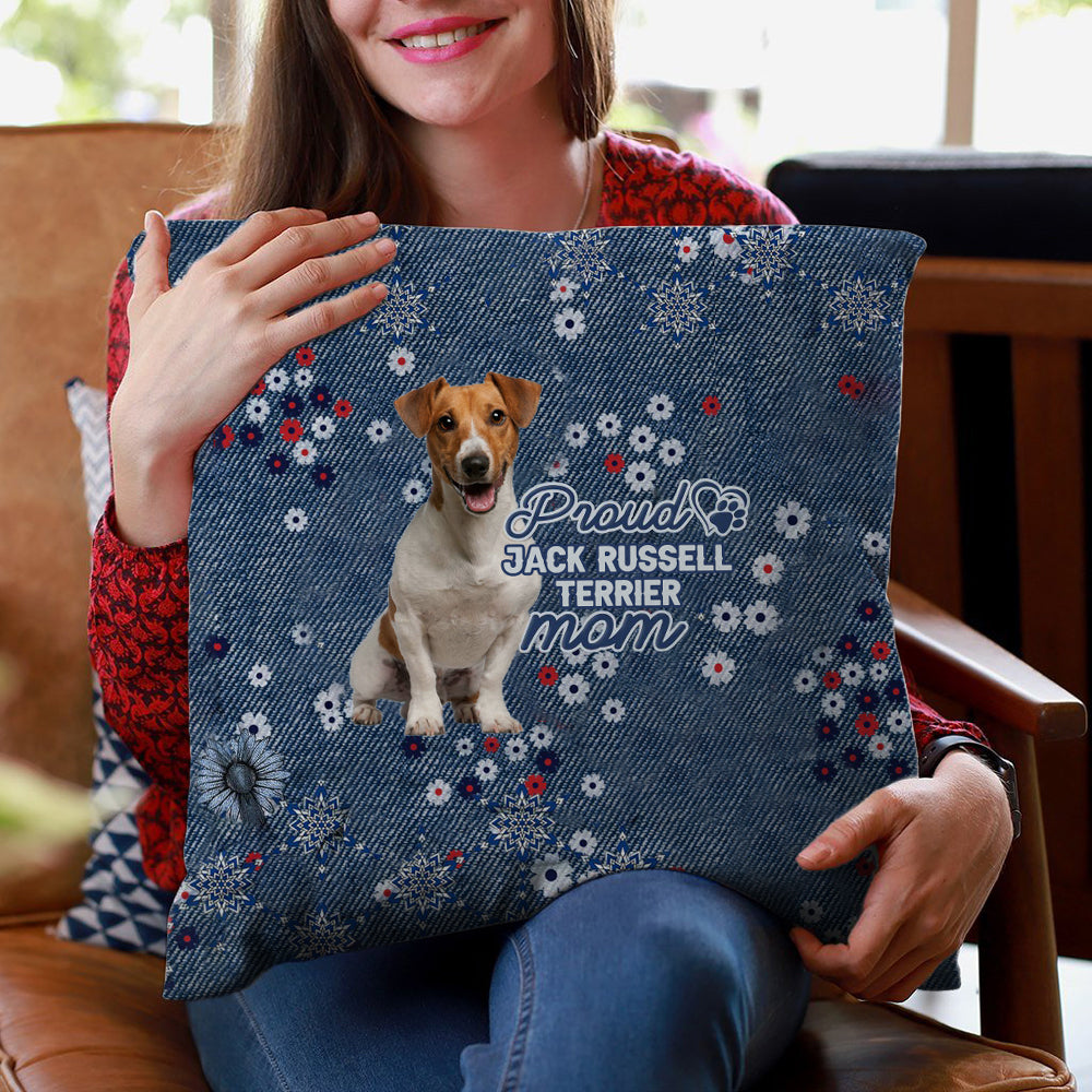 Jack Russell Terrier (2) Pround Mom-Pillow Case