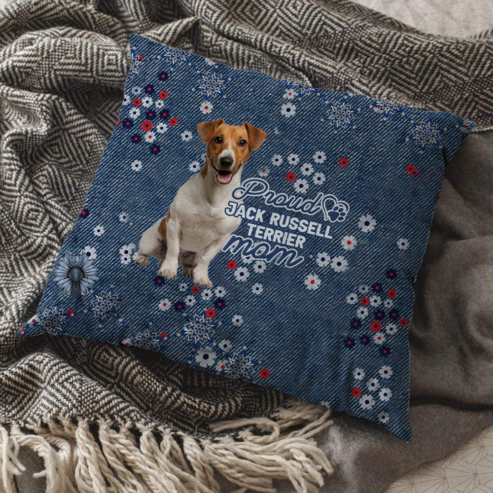 Jack Russell Terrier (2) Pround Mom-Pillow Case