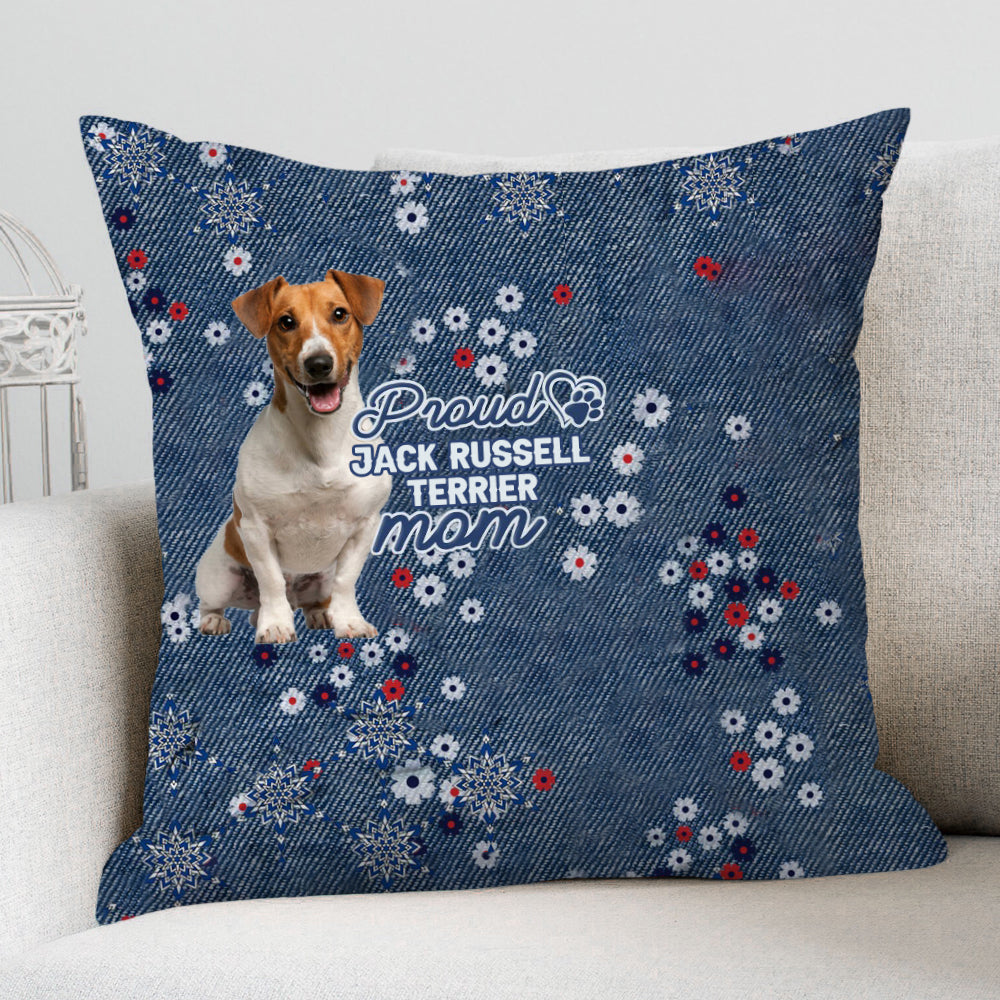 Jack Russell Terrier (2) Pround Mom-Pillow Case