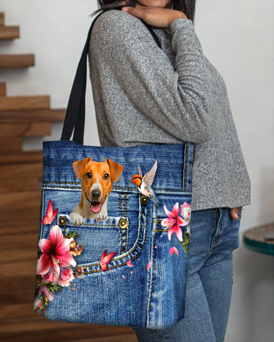 Jack Russell Terrier-Lily Cloth Tote Bag