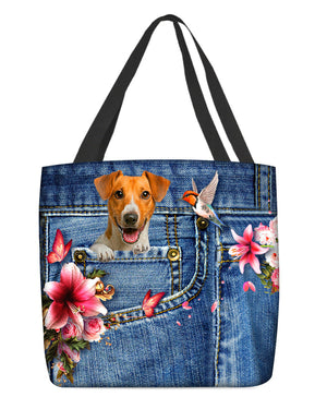 Jack Russell Terrier-Lily Cloth Tote Bag