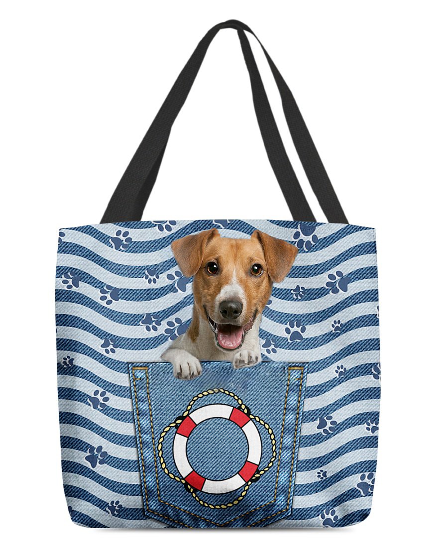 Jack russell terrier On Board-Cloth Tote Bag