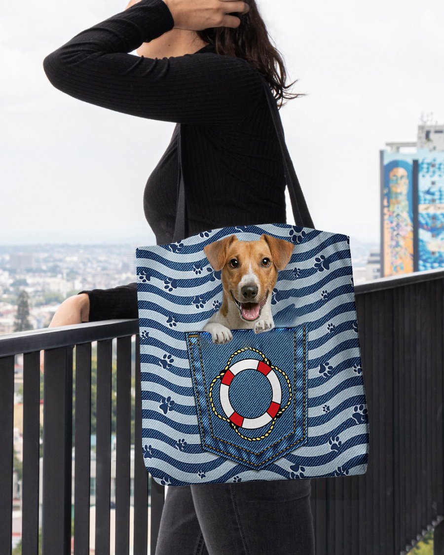 Jack russell terrier On Board-Cloth Tote Bag