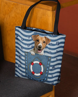 Jack russell terrier On Board-Cloth Tote Bag