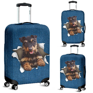 Jagdterrier-Torn Paper Luggage Covers