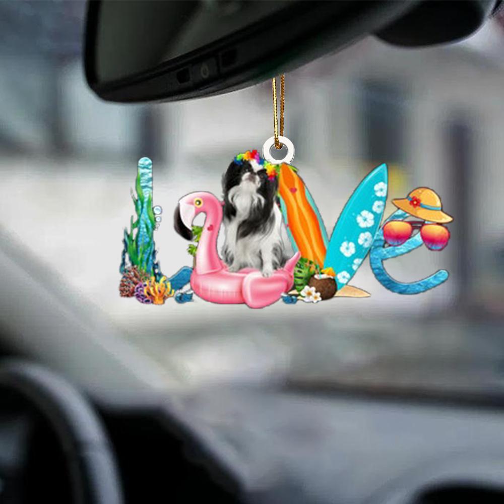 Japanese Chin-Dog Mom Life-Two Sided Ornament