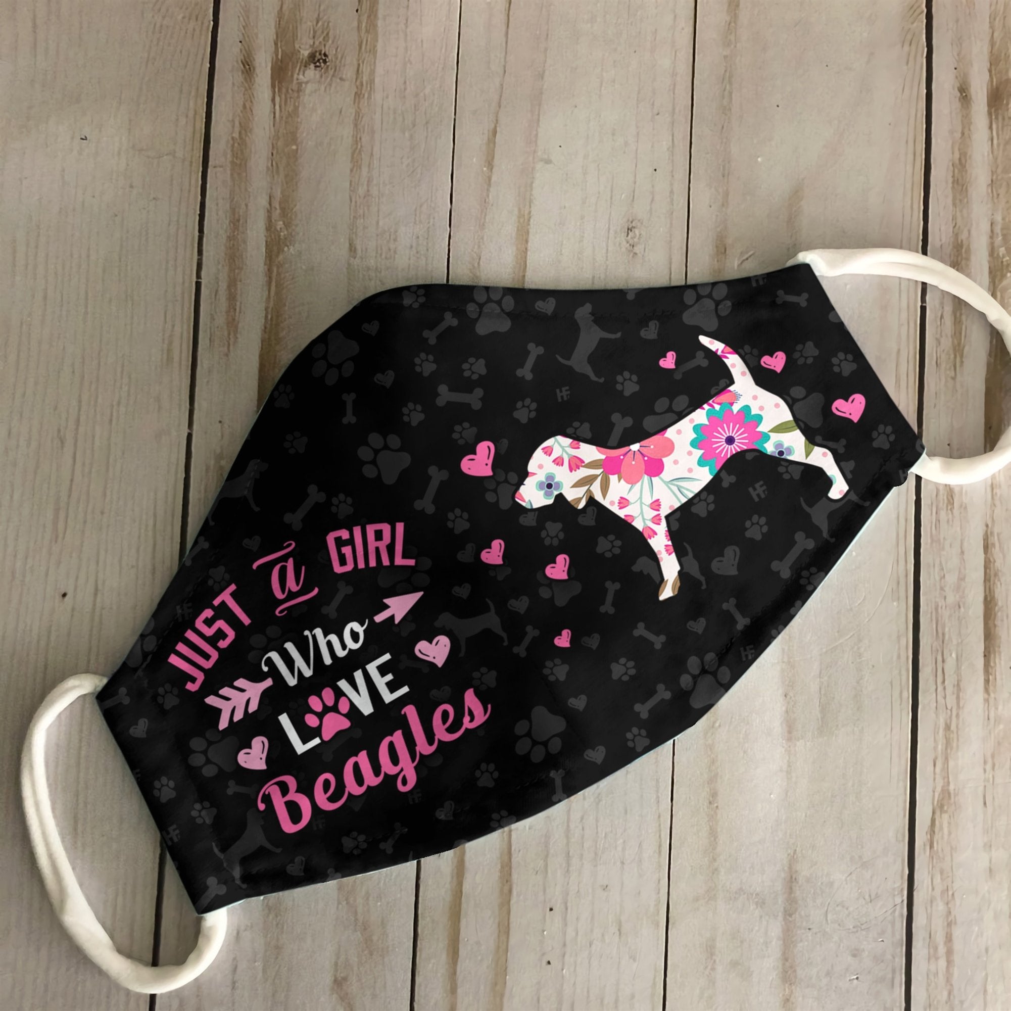 Just A Girl Who Loves Beagles EZ07 3107 Face Mask