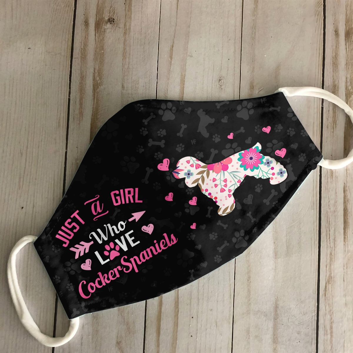 Just A Girl Who Loves Cocker Spaniels EZ07 3107 Face Mask