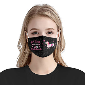 Just A Girl Who Loves Dachshunds EZ07 2807 Face Mask