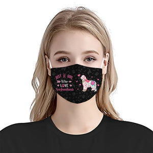 Just A Girl Who Loves Newfoundlands EZ07 3107 Face Mask