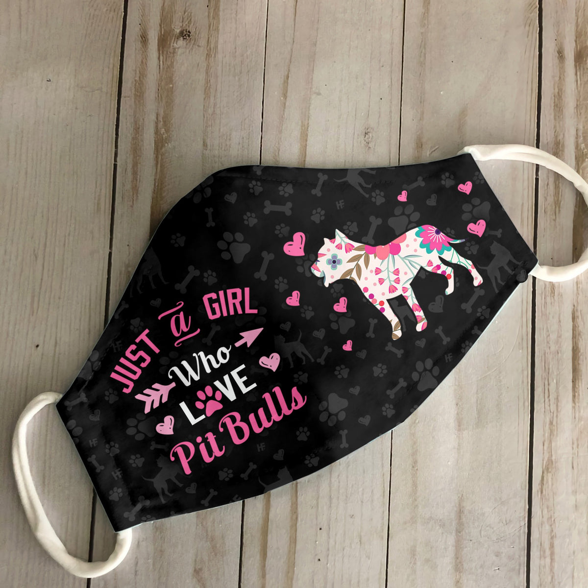 Just A Girl Who Loves Pitbulls EZ07 2807 Face Mask