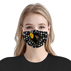 Just A Girl who loves Dachshund and Sunflower EZ03 2904 Face Mask