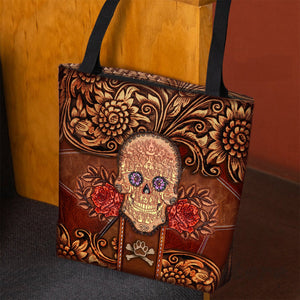 Karakachan Skull Flower Cloth Tote Bag