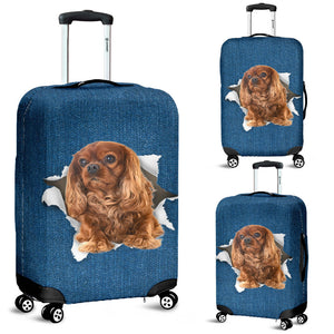 King Charles Spanie 2-Torn Paper Luggage Covers