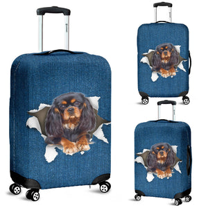 King Charles Spaniel 3-Torn Paper Luggage Covers