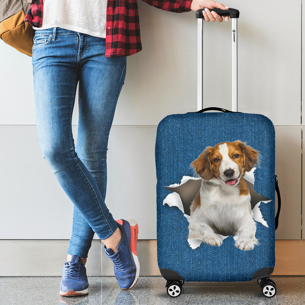 Kooikerhondje-Torn Paper Luggage Covers