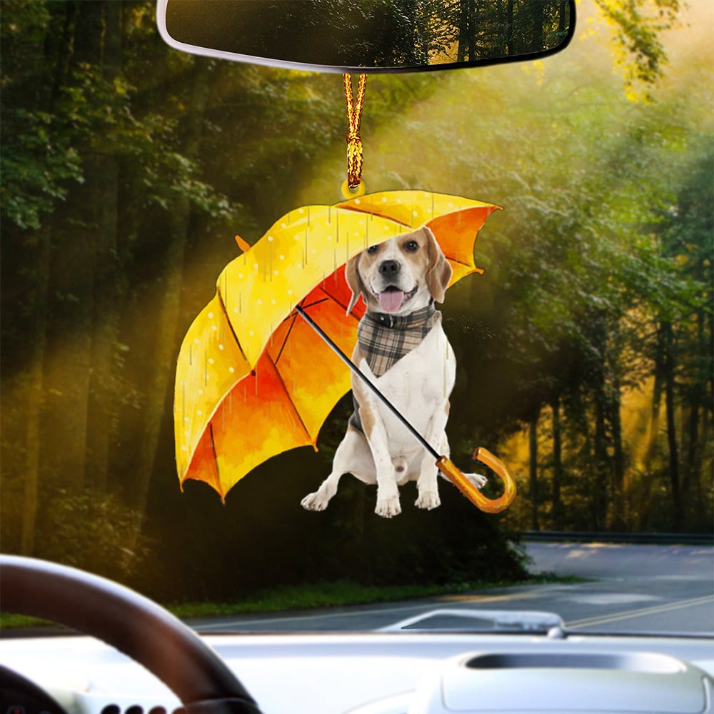 LEMON Beagle-The Umbrella Two Sides Ornament