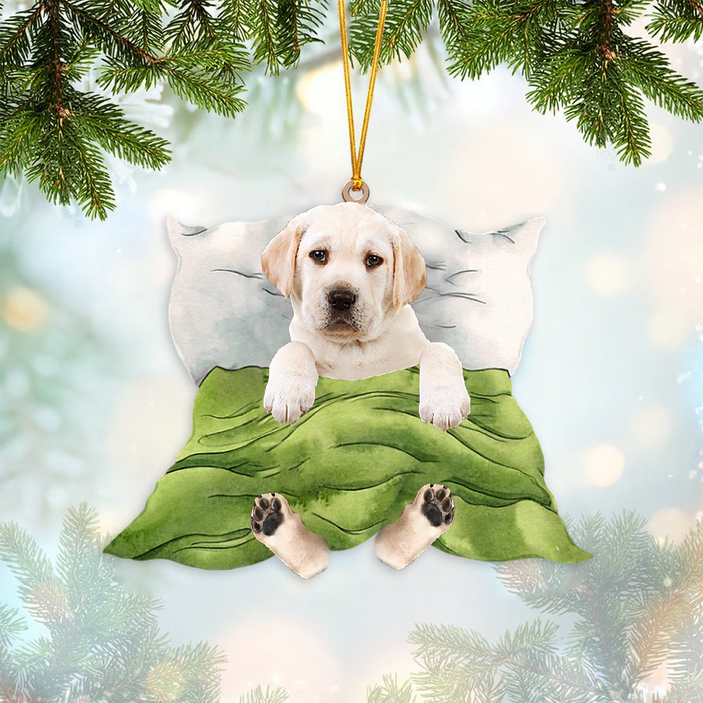 Labradoodle-Sleep time Two Sides Ornament