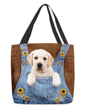 Labradoodle 1 And Sunflower-Cloth Tote Bag