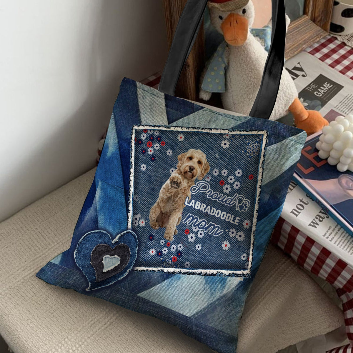 Labradoodle Pround Mom2-Cloth Tote Bag
