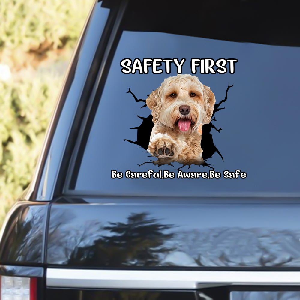 Labradoodle Safety First Decal