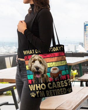 Labradoodle Who Cares-Cloth Tote Bag