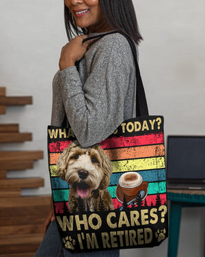 Labradoodle Who Cares-Cloth Tote Bag