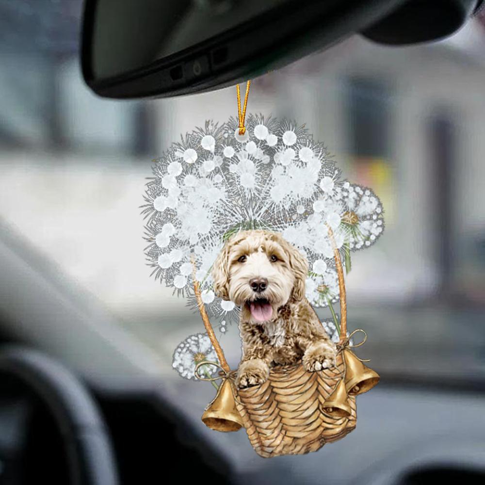 Labradoodle-Dandelion-Two Sided Ornament