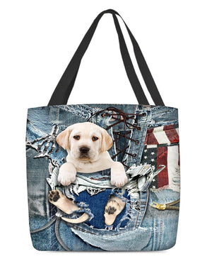 Labradoole-Ripped Jeans-Cloth Tote Bag